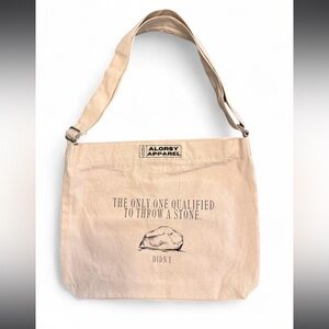 🖤SOLD🖤 Alorsy Apparel ~ The Only One Qualified' Canvas Zip Bag
